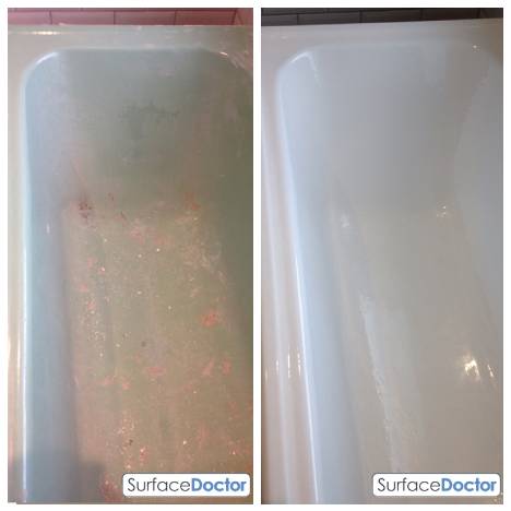 Re-enamelled bath finish - Surface Doctor Dalkeith