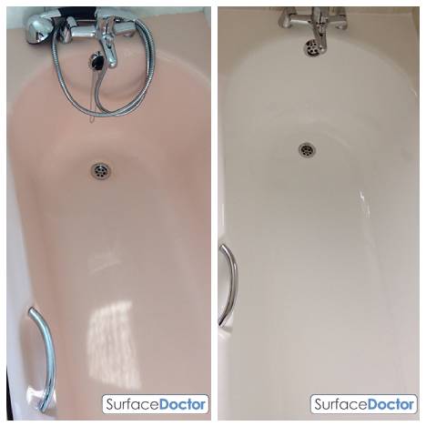 Restored cast iron bath - Surface Doctor Dalkeith