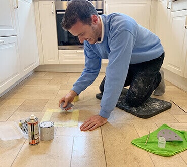 Worktop repairs carried out by Surface Doctor in Kensington kitchen