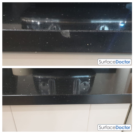 Cracked worktop fixed by Surface Doctor in Merton