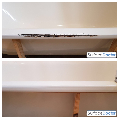 Bath surface after repair Anderston